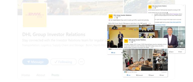 DHL Group auf LinkedIn
