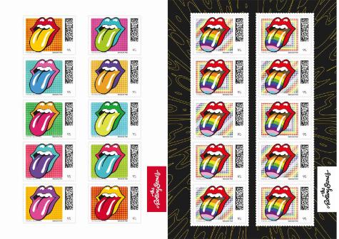 Briefmarkenbögen The Rolling Stones - Tongue and Lips - Popart/Pride