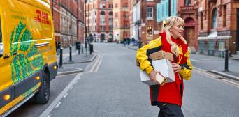 DHL delivery man