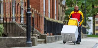 DHL delivery man