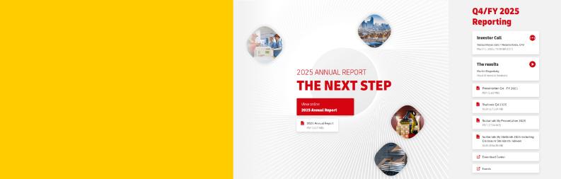 Teaser for Reporting Hub of DHL Group