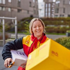 DHL delivery person