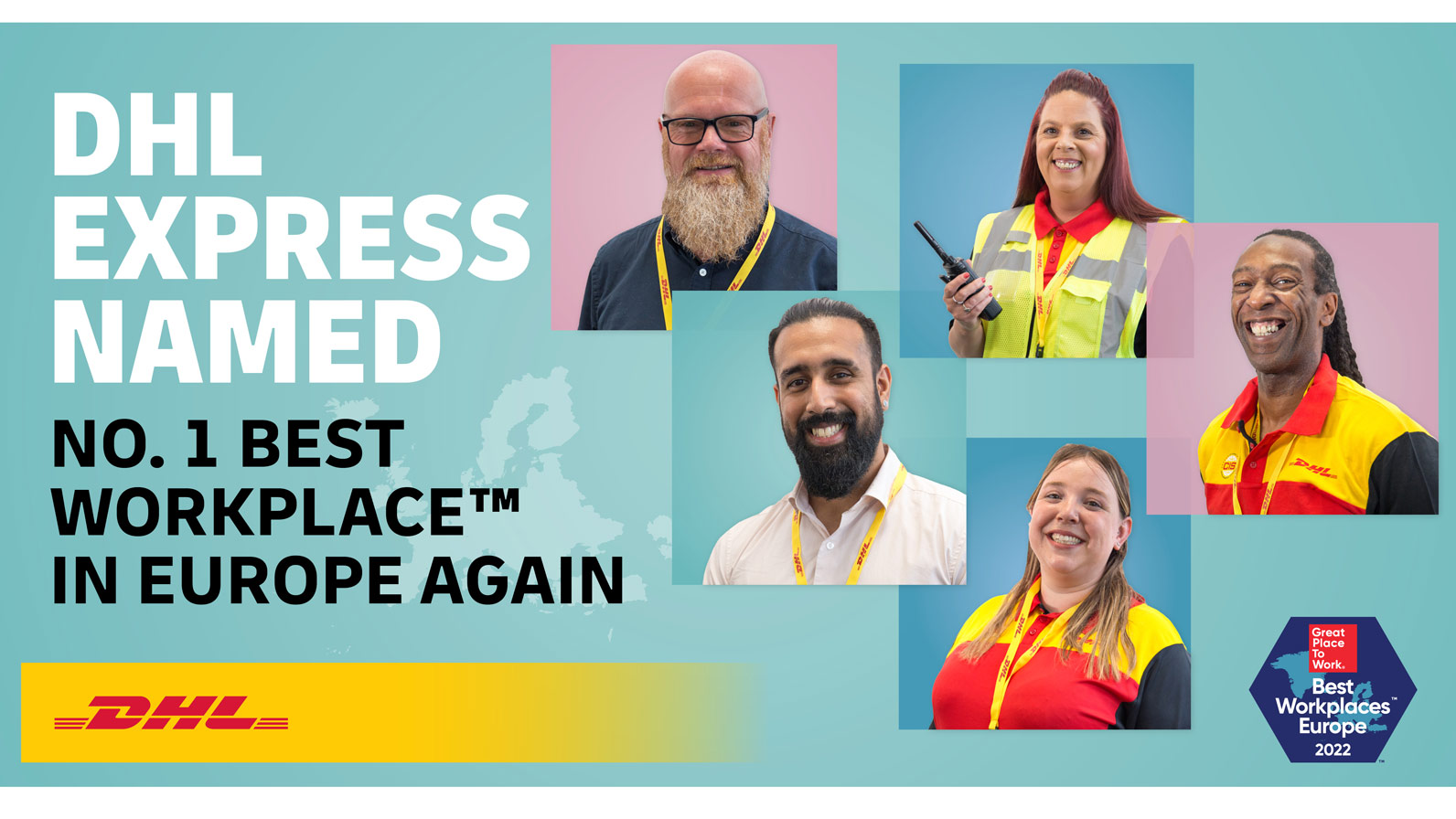 Great news! DHL is named as a Best Workplace in Europe