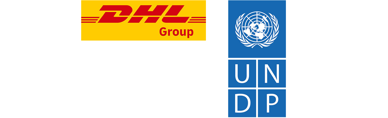 Logos of DHL and UNDP.